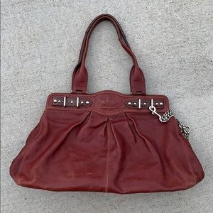 Large Red coach purse. Used, good condition.